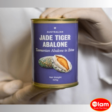 Bào ngư ngâm nước muối đóng hộp DW105g cỡ 3/4/7/10  - Jade Tiger Abalone / Canned Abalone 425g