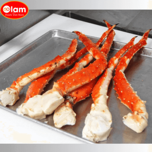 Chân cua Hoàng Đế Hấp Chín Đông lạnh /  FZ Alaskan King Crab Legs & Seafood